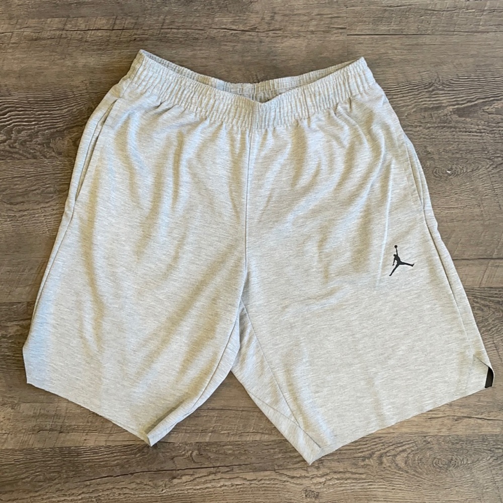 Jordan Grey Cotton Lounge Shorts